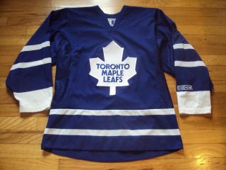 Toronto Maple Leafs Nhl Hockey Ccm Vintage Blue White Jersey Adult Size M Canada