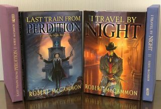 Robert Mccammon I Travel By Night & Last Train To Perdition Slip Cases Signed