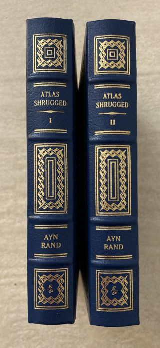Easton Press Leather Bound - Atlas Shrugged 2 Volumes - Ayn Rand - Collector’s Ed. 2
