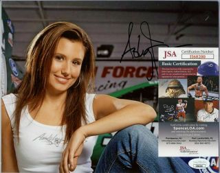 Ashley Force Signed 8x10 Picture Psa Dna Certified Autograph John Force Racing