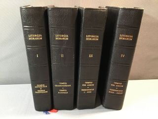 Liturgia Horarum (latin Liturgy Of The Hours) 4 Books 1972