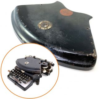 Wellington Or Empire Typewriter Top Plate Antique Schreibmaschine Part Vtg Cover