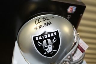Oakland Raiders Chris Bahr Signed Mini Helmet Sb Xv & Sbxviii Champs Jsa Witness