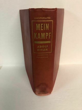 Mein Kampf,  Adolf Hitler,  1st Edition 1939,  Reynal & Hitchcock,  Annotated