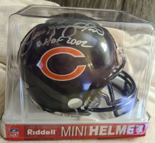 Nfl Mini - Helmet Dan Hampton - Chicago Bears - Hof - Autograph Authenticated