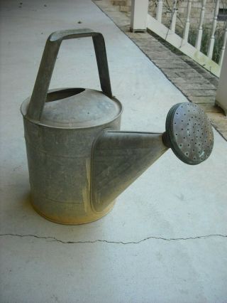 Vintage Galvanized Steel Watering Can