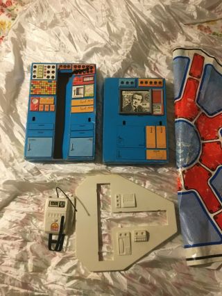 Vintage Six Million Dollar Man Mission Control Parts With Radio Backpack 1975