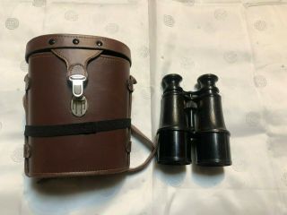 Vintage Grammont Marine Paris Binoculars W Case