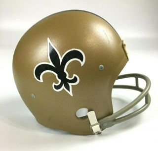 Vintage Orleans Saints Rawlings Hnfl Large Youth Helmet 70 