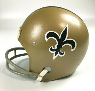 Vintage Orleans Saints Rawlings HNFL Large YOUTH Helmet 70 ' s/80 ' s 3