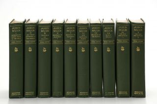 The Writings Of John Muir Sierra Edition 1916 - 1924 Complete Set Of 10 Volumes