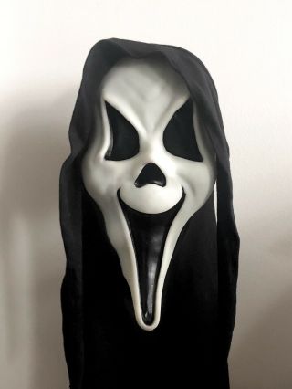 Vintage Fun World Fantastic Faces “grin” Happy Ghost Scream Mask Cotton Shroud