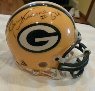 Jerry Kramer 64 Nfl Green Bay Packers Autographed Mini Helmet