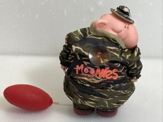 Vintage Camouflage Moonies Novelty Car Window Cling Toy 1988