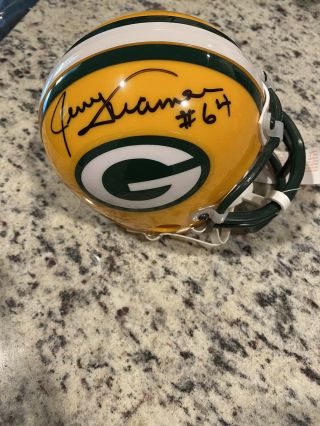 Jerry Kramer 64.  Green Bay Packers.  Autographed Mini Helmet