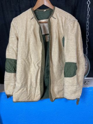 Vintage M - 1951 Field Jacket Liner Korean War Usa Mens Size Xs
