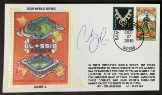Cody Ross Signed 2010 World Series Game 1 Gateway Stamp Envelope SF Postmark 2
