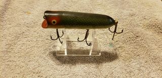 Vintage Heddon Dowagiac Lucky 13 In Green Scale