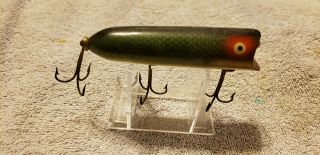 Vintage Heddon Dowagiac Lucky 13 In Green scale 3