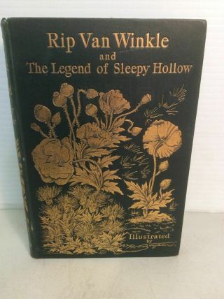 1893 1st Edition Rip Van Winkle,  The Legend Of Sleepy Hollow Washington Irving