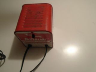 Vintage Schauer Battery Charger 6/12 Volt At 1.  25 Amps Model H612c Usa