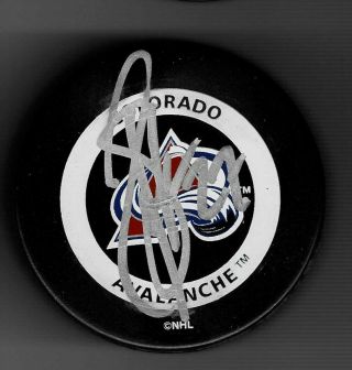 Scott Parker Signed Colorado Avalanche Official Game Puck