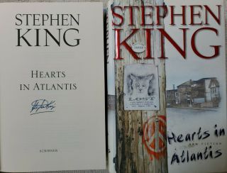 Signed Stephen King Hearts In Atlantis 1999 Hardcover Book Dj First $28.  00 Film