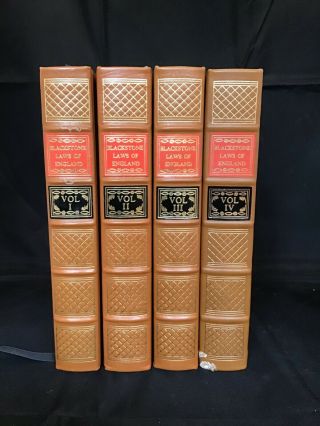 Blackstone Laws Of England 4 Volumes Legal Classics Library Special Edition
