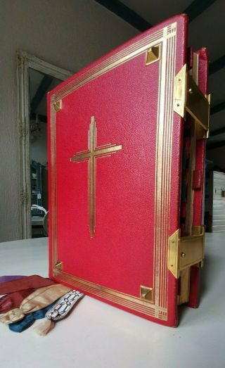 Large Missale Romanum In Fine Binding With Copper Locks - 1924