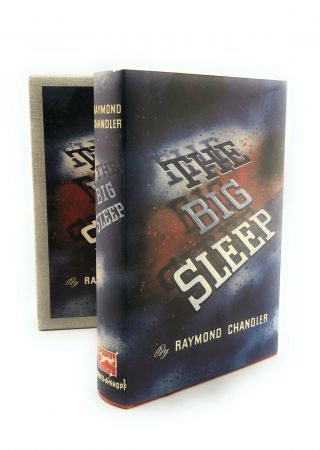 Raymond Chandler - The Big Sleep Renewed First Edition In Slipcase Hc/dj 1st