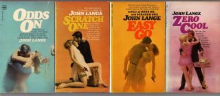 First 4 John Lange Michael Crichton Signet 1st Printings Odds On To Zero Cool