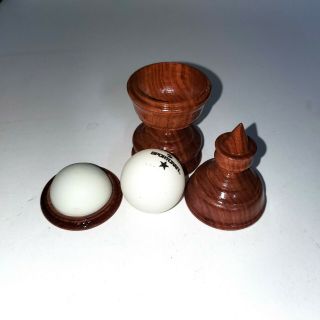 Vintage Wooden Ping Pong Ball & Vase Magic Trick Magician