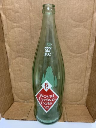 Vintage Royal Crown Cola Rc Soda Bottle 1 Pt 12 Ozs Size Crown Top L 1965