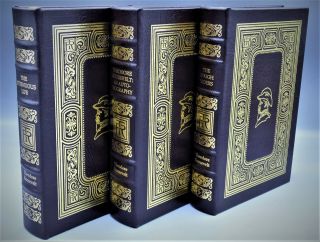 Easton Press Theodore Roosevelt 3 Volume Set Autobiography Strenuous Life Rough
