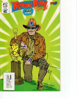 Legends Of Nascar Comic 12 Signed By Richard Petty,  The King Of Nascar.