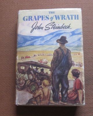 The Grapes Of Wrath By John Steinbeck - 1st/12th Hcdj Viking 1939 - Vg,