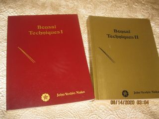 Bonsai Techniques I & Ii Book Set John Yoshio Naka Institute Of California Ca