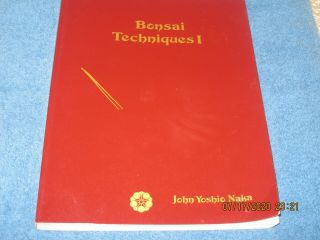 Bonsai Techniques I & II Book Set John Yoshio Naka Institute of California CA 3