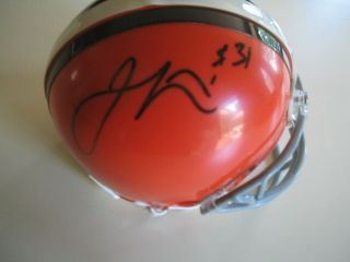 Jamal Lewis Cleveland Browns Signed Autographed Riddell Mini Helmet