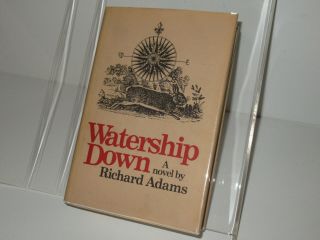 Watership Down,  Signed By Richard Adams,  First American Ed. ,  Fine In Vf Dj,  1972