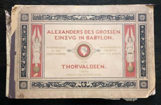 Alexander The Great Triumphs Antique 21 Engraved Plates In Book Thorvaldsen 1875