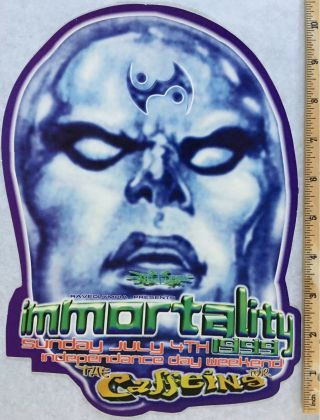 Vintage Rave Flyer 1999 " Immortality " Rare Dance Music Memorabilia