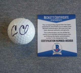 Pga Star - Cameron Champ Autograph Titleist Pro V - 1 Golf Ball Beckett H65856