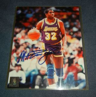 Earvin Magic Johnson Los Angeles Lakers Signed Photo Picture 8x10 Nba Auto