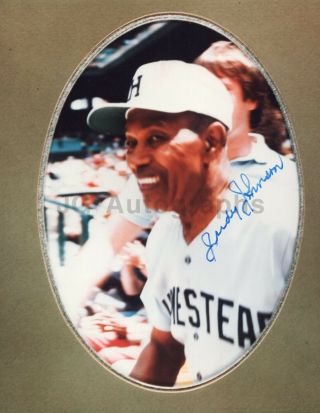 Judy Johnson - Negro Leagues,  Baseball Hall Of Fame - Signed 8x10 Photograph