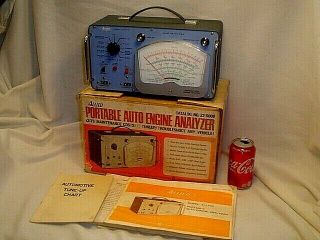 Vintage Allied Portable Auto Engine Analyzer 22 - 5000