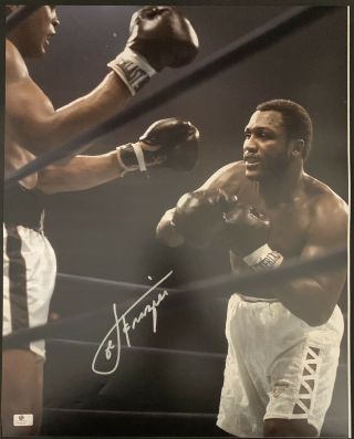 Joe Frazier Vs.  Muhammad Ali Signed 16x20 Photo Autographed Ga Authenticated