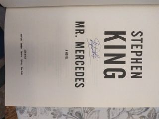 Stephen King Signed 1st/1st Hardcover Mr.  Mercedes Like