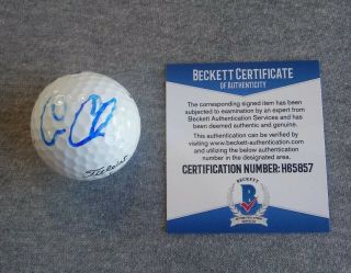 Pga Star - Cameron Champ Autograph Titleist Pro V - 1 Golf Ball Beckett H65857