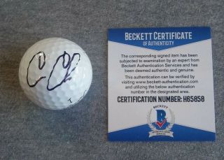 Pga Star - Cameron Champ Autograph Titleist Pro V - 1 Golf Ball Beckett H65858